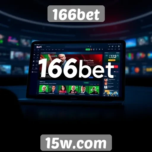 Interatividade e design do site 166bet